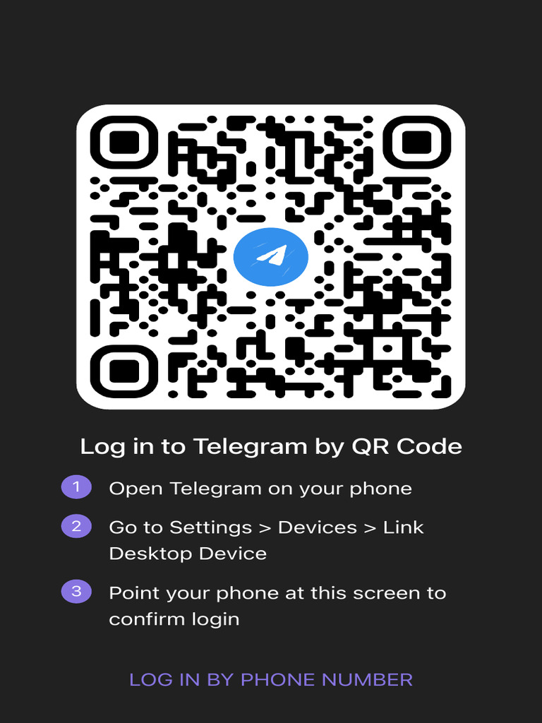 Login to Telegram via QR Code | PDF