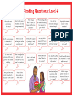 Levelled Guided Reading Questions Mat - Level 4