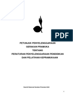 Jukran Nomor 03 2022 Peraturan Penyelenggaraan Diklat Kepramukaan