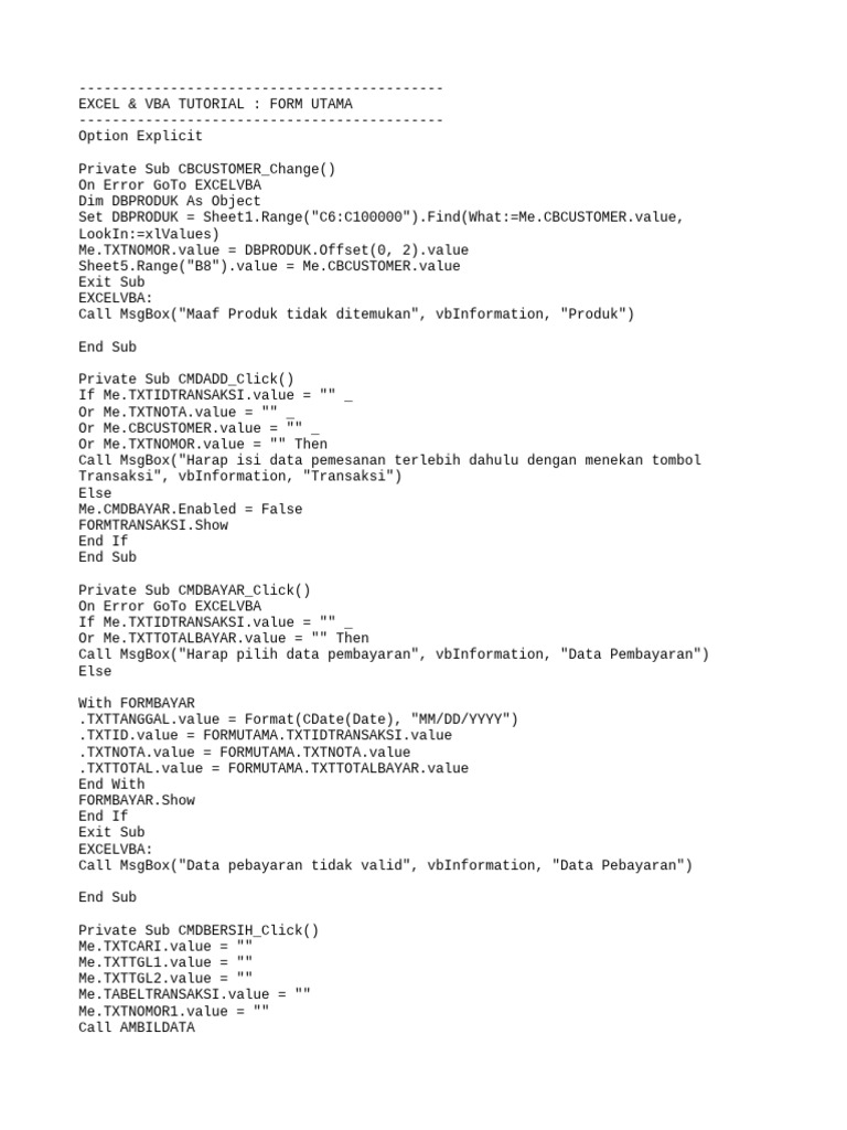 Form utama pdf computer programming microsoft office