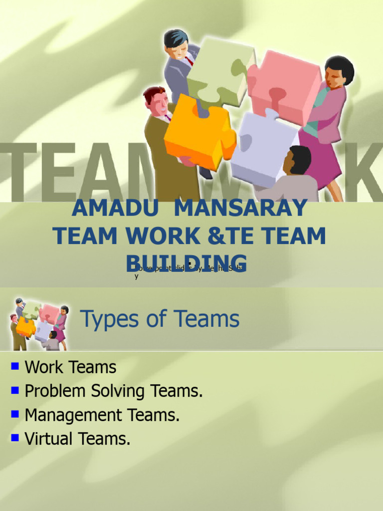 Teamwork and Team Building Strategies | PDF | Self-Improvement