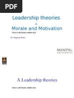 Unit 2 - Support Leadership and Morale & Motivation