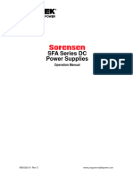 SFA-Series Operation Manual M550292-01