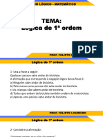 Live 51 - Lógica de 1 Ordem Facilitada para Você