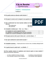 1 B Lîle de Zaratan Questionnaire