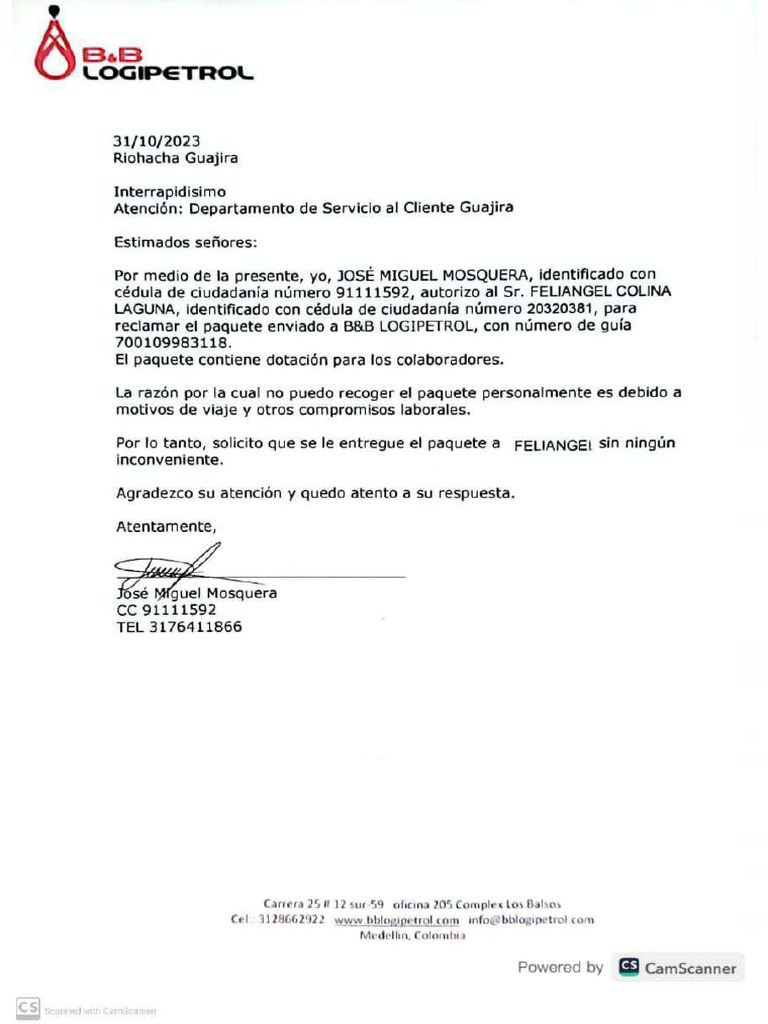 Carta Inter PDF