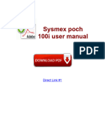 Sysmex Poch 100i User Manual