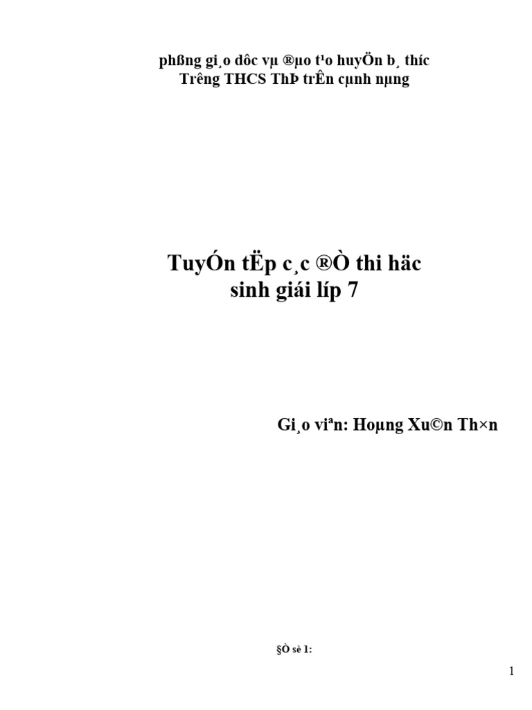 55 de Thi Va Dap An Hoc Sinh Gioi Toan 7 | PDF