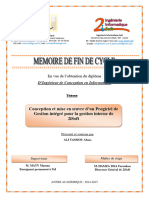 Memoire de Fin de Cycle Ingenieur Informatique Theme Gestion Commerciale