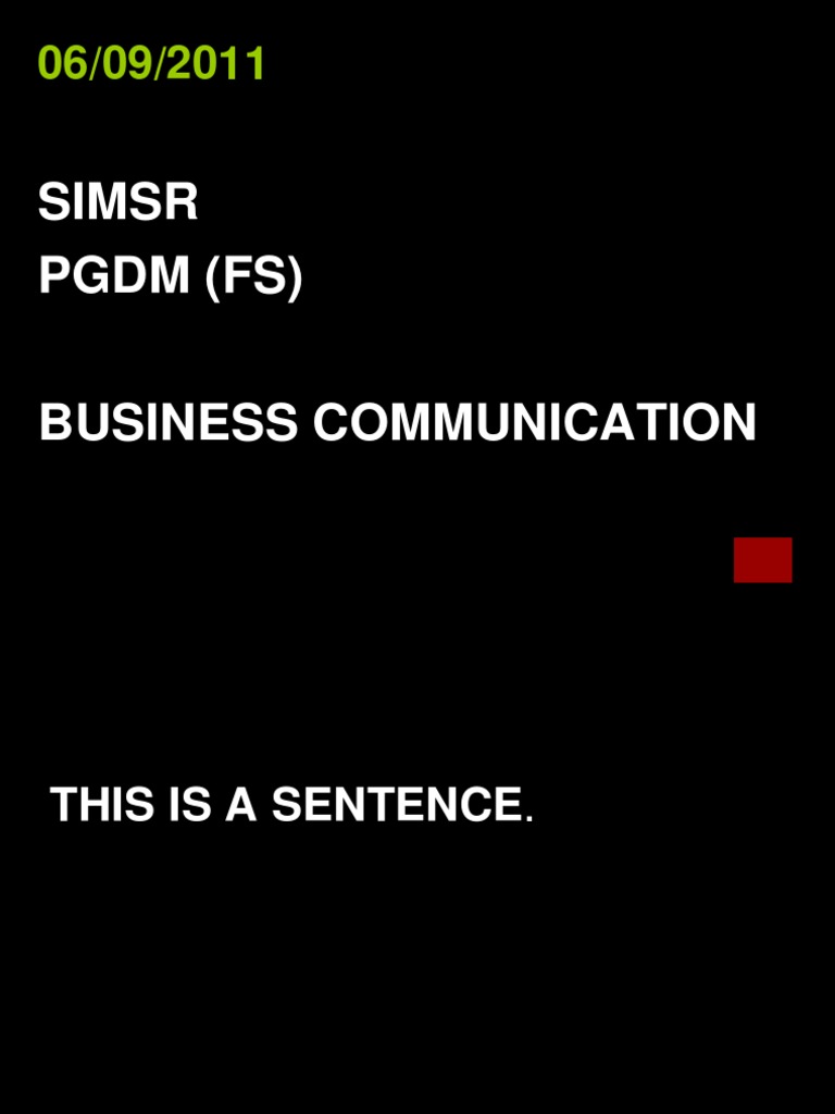 Effective Business Communication Skills | PDF | Communication | Action ...