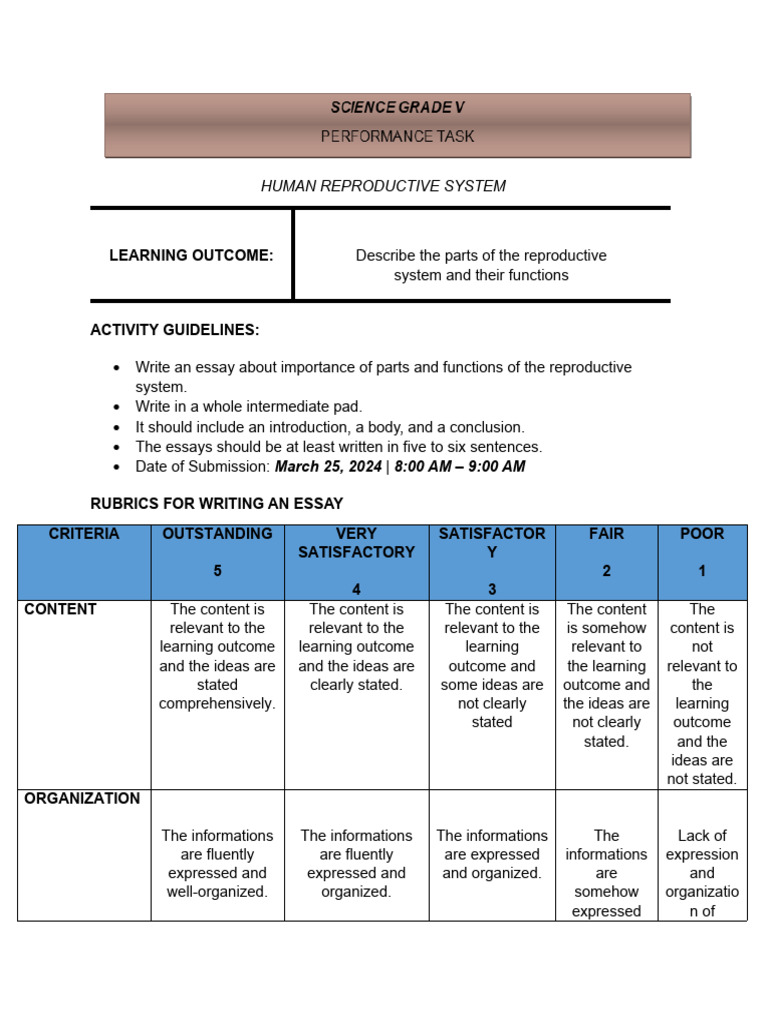 Performance Task Ped07 Intrapersonal Pdf Vocabulary Writing