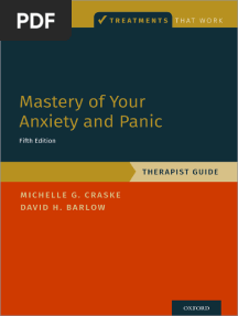 Anxiety and Panic - Therapist Guide