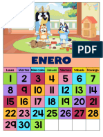 Calendario Bonito A Todo Color Familia Bluey Nuevas Imagenes