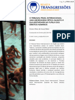 Fabioalves, O TRIBUNAL PENAL INTERNACIONAL UMA ABORDAGEM CRÍTICA QUANTO À SUA EFETIVIDADE NA TUTELA DOS DIREITOS HUMANOS