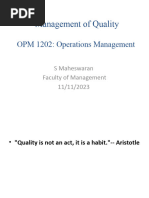 Management of Quality Asof110623