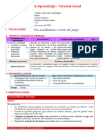 Semana 01-Sesion Dia 1 - Personal Social - Nos Socializamos A Traves Del Juego