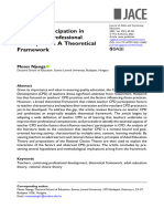 Njenga 2022 Teacher Participation in Continuing Professional Development A Theoretical Framework