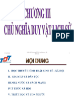 Chương III. CHU NGHIA DUY VAT LICH SU