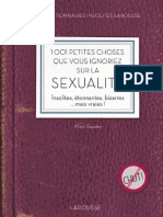 1001 Petites Choses Que Vous Ignoriez Sur La Sexualité by Alain Gaudey