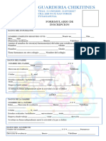 Formulario Guarderia