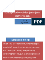 Konsep Radiologi Dan Jenis-Jenis