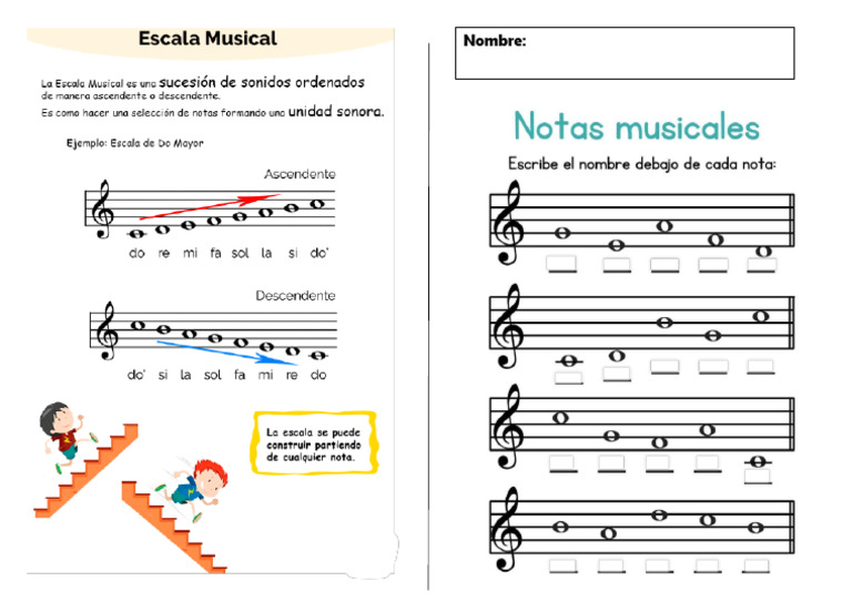 La Escala Musical+ Ejercicio | PDF