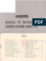 New Home 691 Sewing Machine Instruction Manual