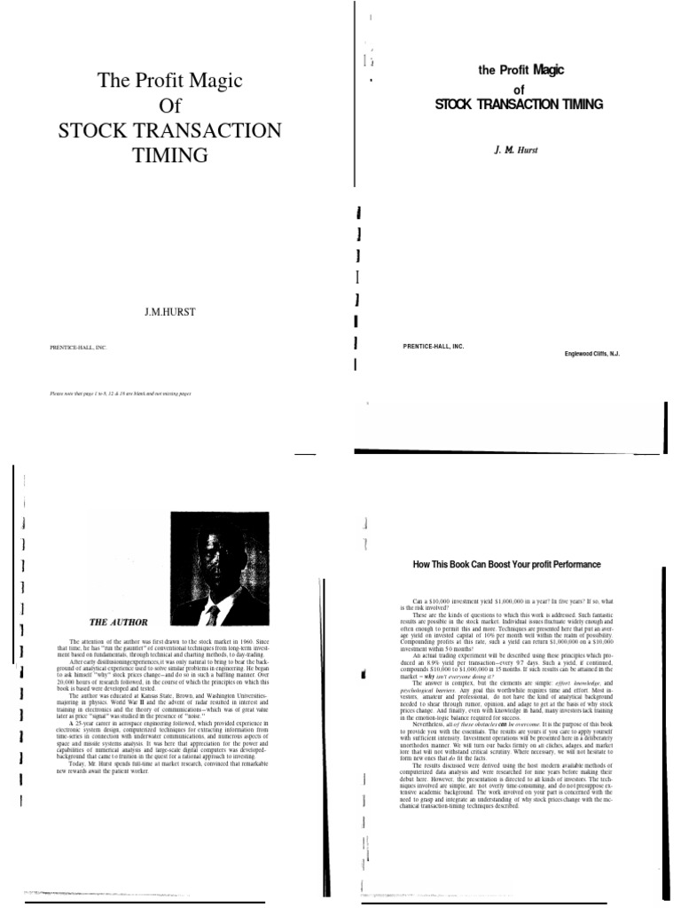Profit Magic in Stock Timing | PDF | Spectral Density | Investing