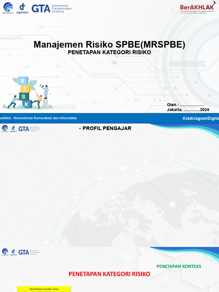 Kategori Risiko SPBE dan Evaluasi Keamanan | PDF