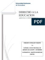 DERECHO A LA EDEUCACION 3ro CONSTITUCIONAL