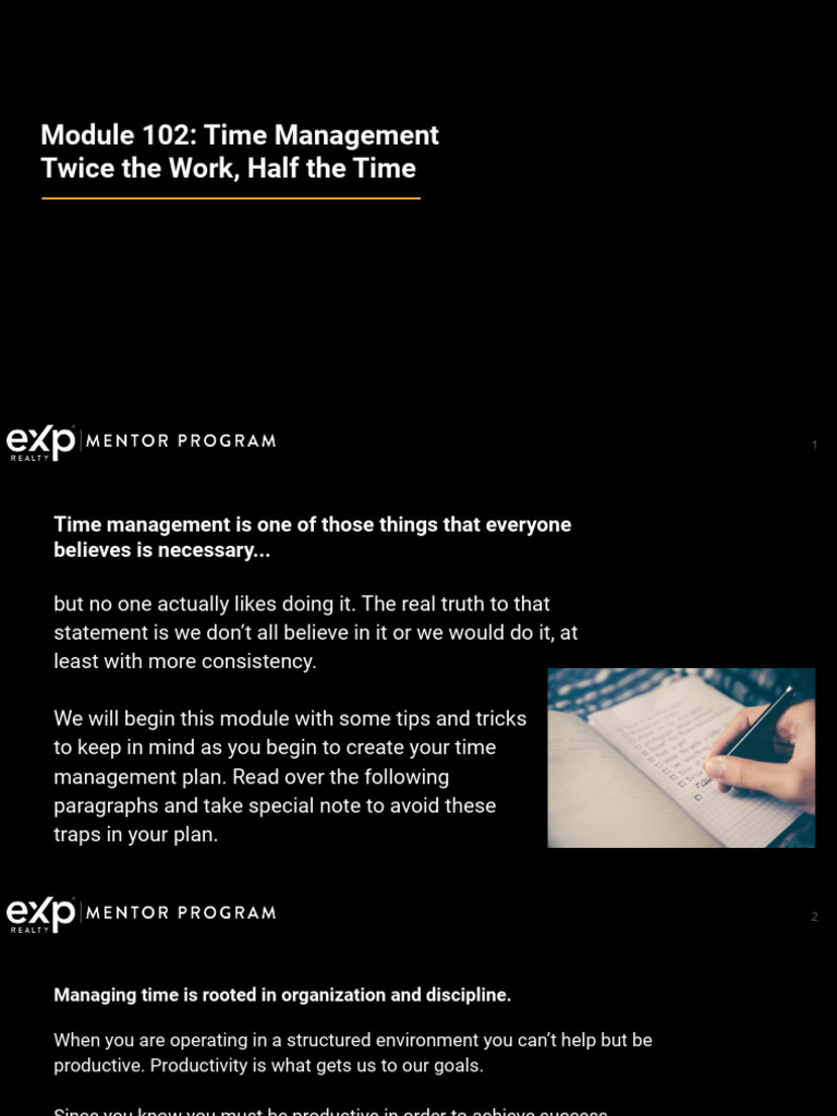 102 Time Management | PDF