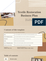 Textile Restoration Business Plan