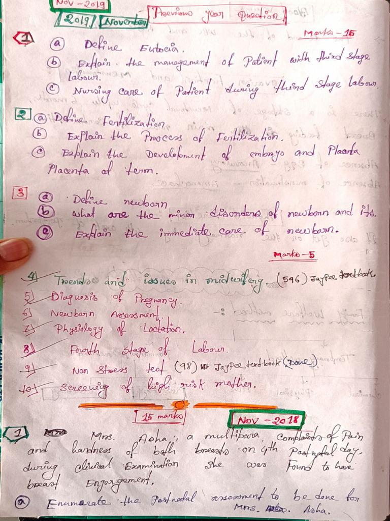 Obg Notes Sen | PDF