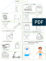 Examen INGLES 4 Años