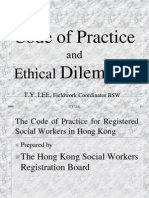 Code of Practice Dilemmas: Ethical