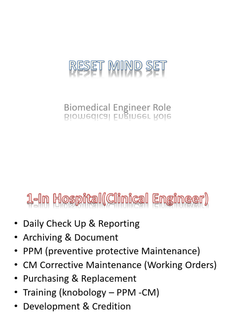 Biomedical Engineer Responsibilities | PDF | Biomedical Engineering ...