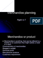 Merchandise Planning: PGDM Iv-7