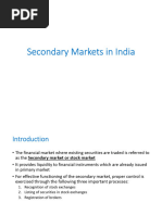 Secondary Markets in India