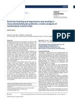 Exercise Training and Depression and Anxiety in Musculoskeletal Pain Patients