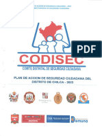 Plan de Accion de Seguridad Ciudadana Del Distrito de Chilca 2023 Codisec - Compressed