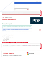 Resultado de La Transacción