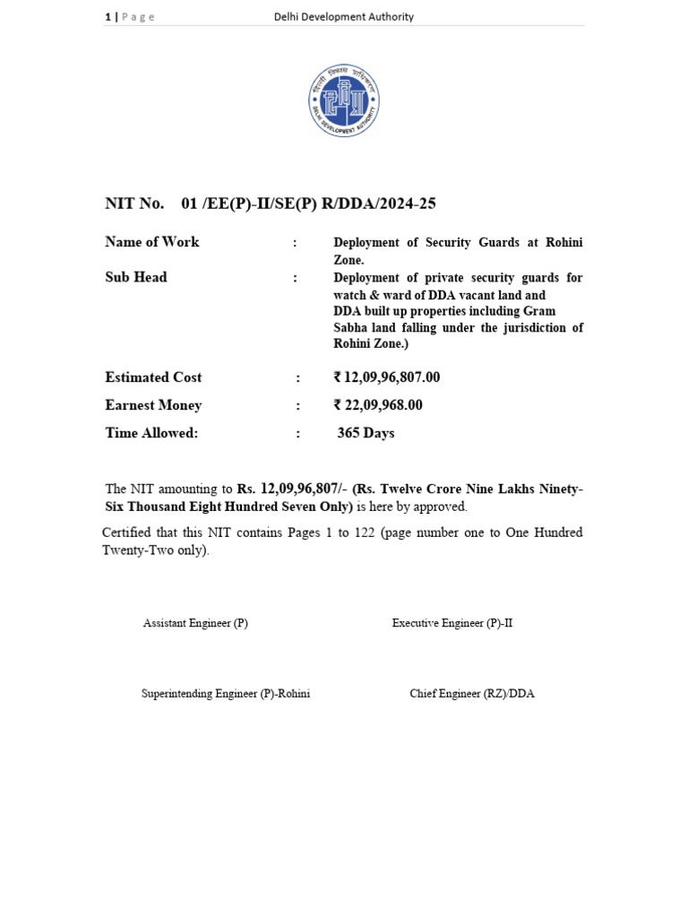 DDA Security Guards Deployment NIT | PDF | Encryption | Public Key ...
