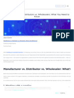 B2B Ecommerce Manufacturers vs. Distributors vs. Wholesalers