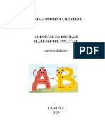 Auxiliar Didactic: Colorăm, Ne Distrăm Și Alfabetul Învățăm!