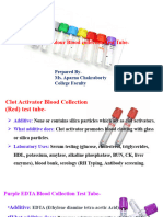Blood Collection Test-Tube Classnote
