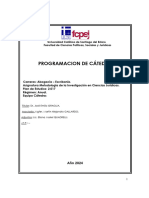 Programa Metodología A La Investigación 2024