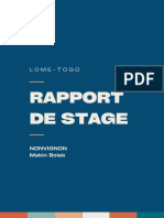 Rapport de Stage Professionnel Moderne Coloré