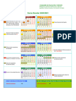 Calendario Escolar 2020-21