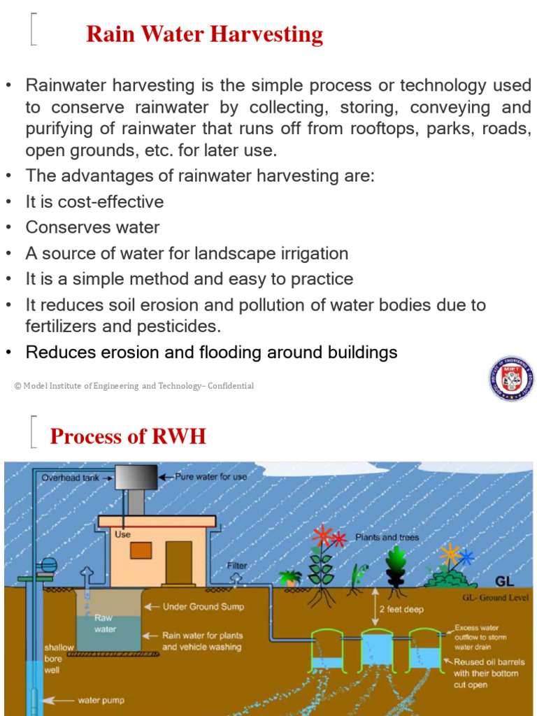 Rainwater Harvesting Benefits and Techniques | PDF | Groundwater ...