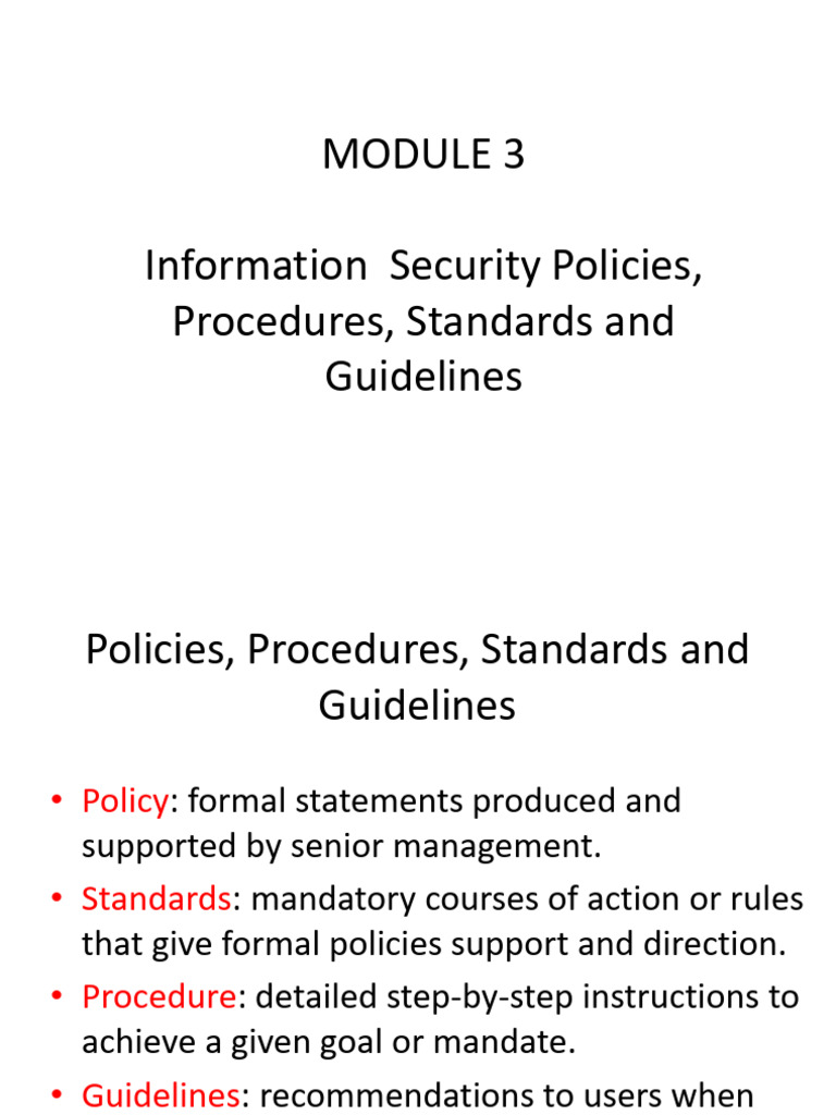 Information Security Policy Essentials | PDF | Information Security ...